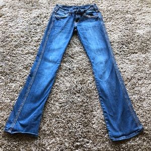 Cowgirl tough boot cut jeans